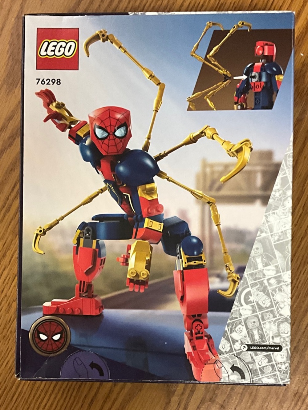 LEGO Spider-Man Mech with Gold Arms - Red, Blue & Gold